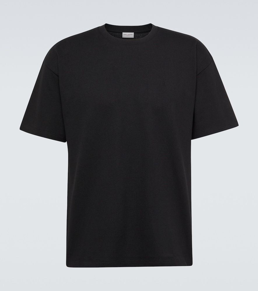Cassandre cotton-blend piqué T-shirt