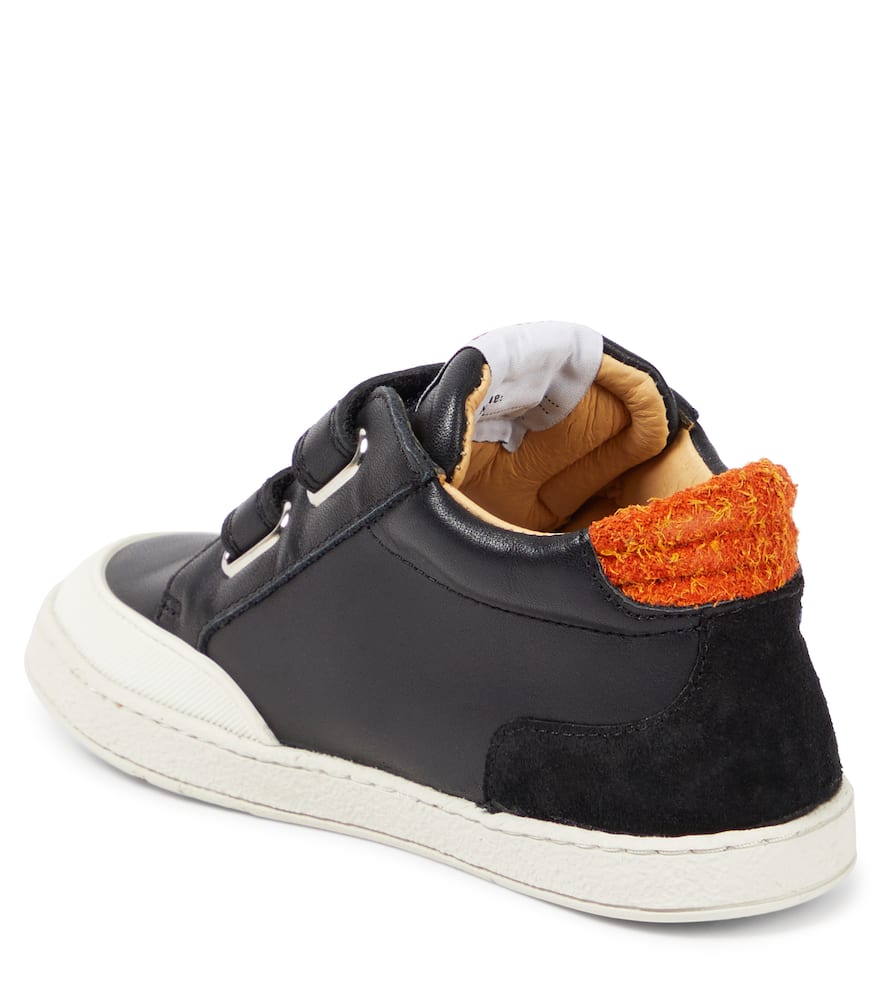 Pom D'api Mousse Backy Leather Sneakers In Black