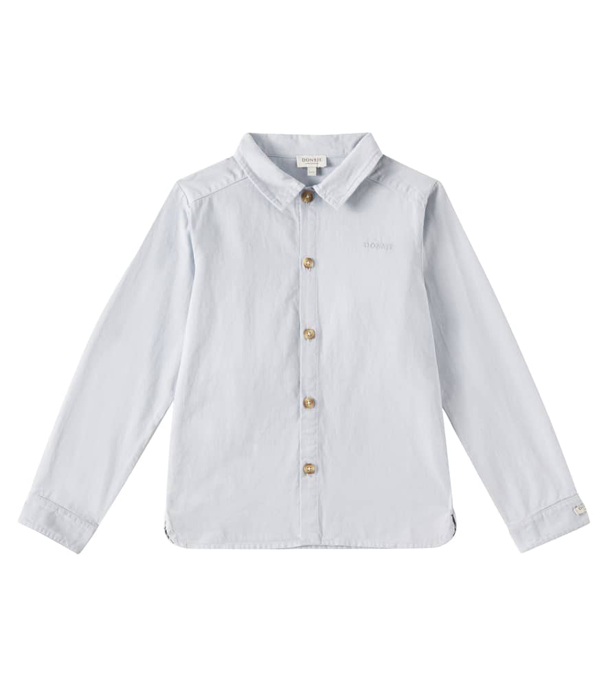 Donsje Bellare Cotton Shirt In Ice Blue