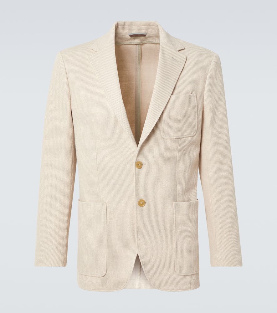 Canali Cotton-blend jersey blazer