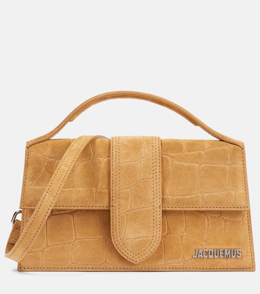 Jacquemus Bambino Large suede crossbody bag