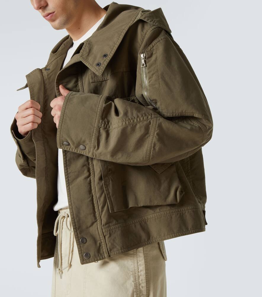 Dries Van Noten Khaki Flap Pocket Jacket In Green