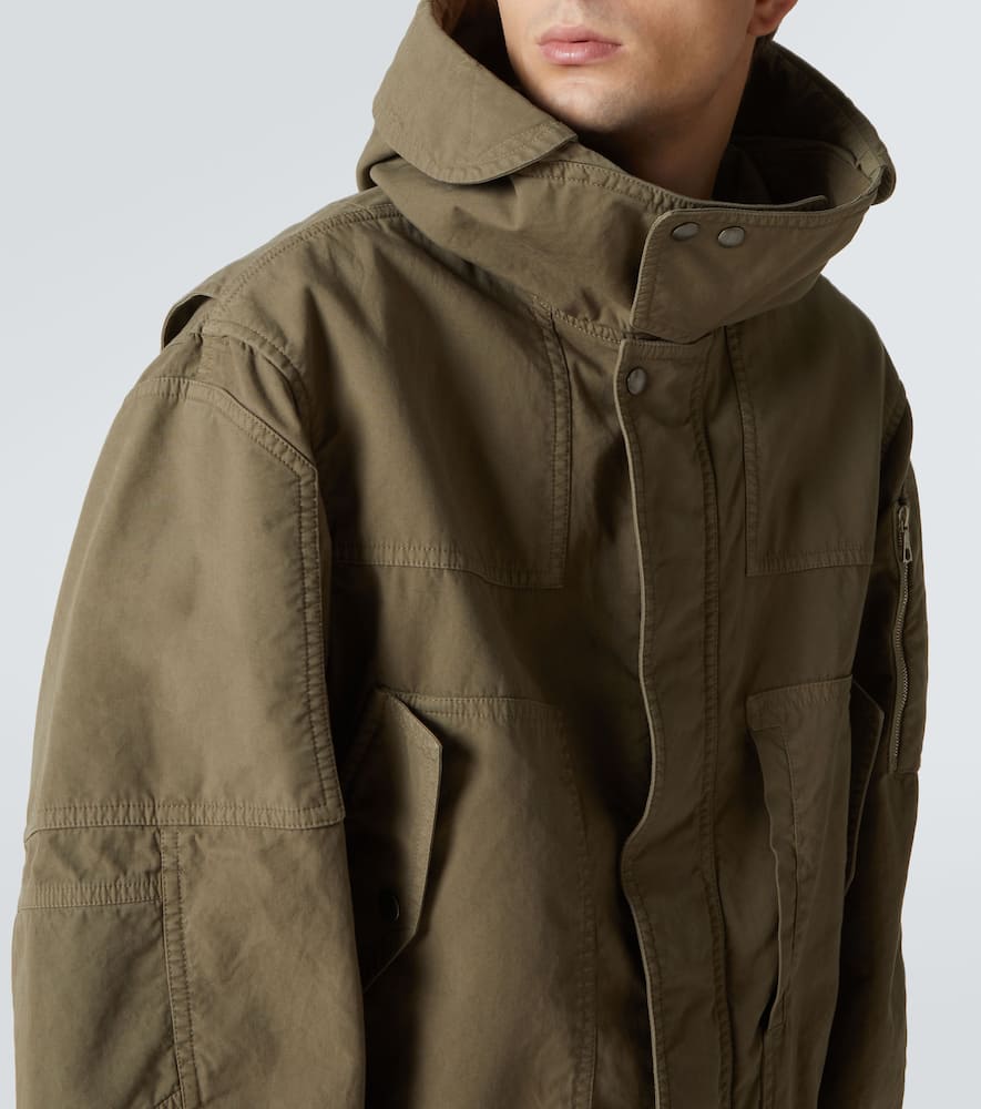Dries Van Noten Khaki Flap Pocket Jacket In Green