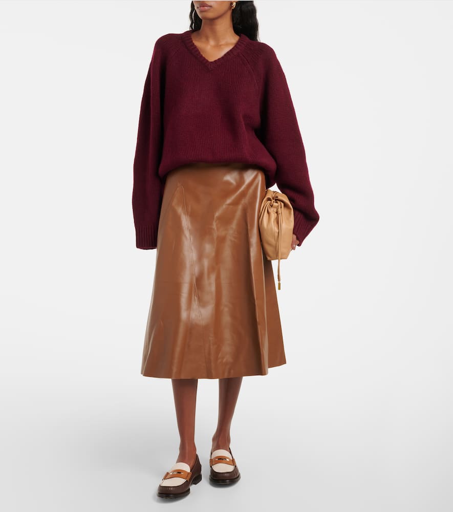 Lisa Yang Renske Cashmere Drop-shoulder Sweater In Purple
