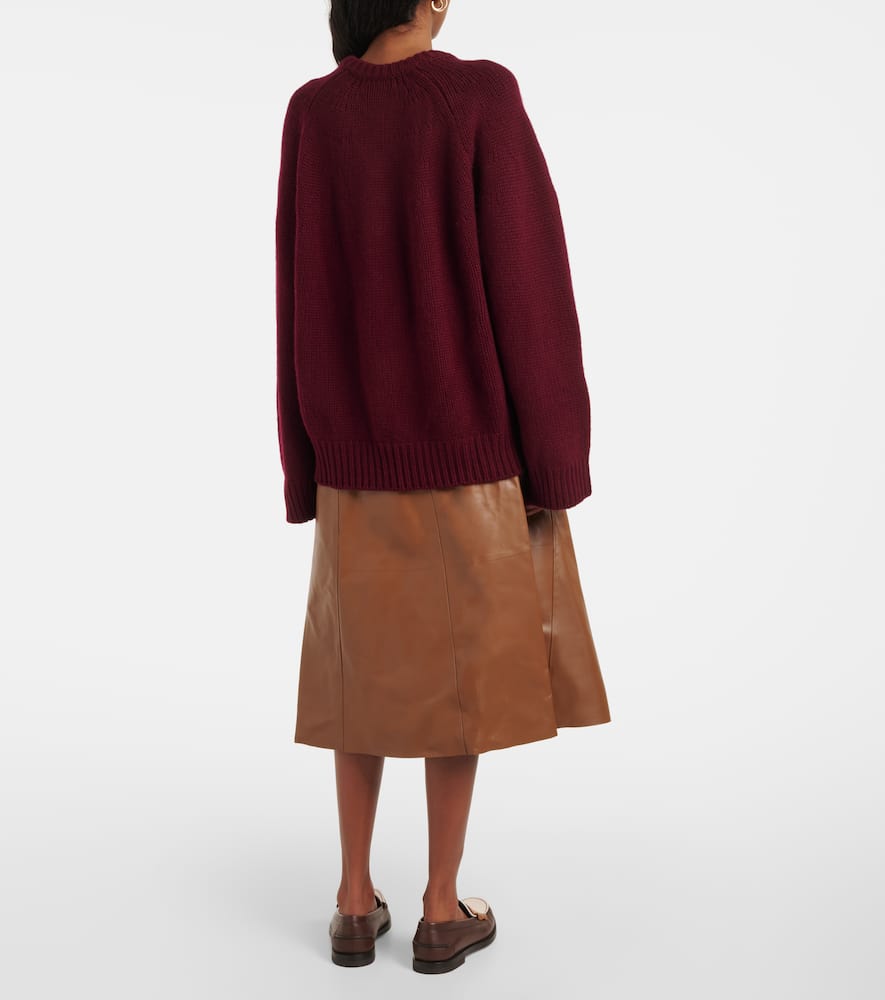 Lisa Yang Renske Cashmere Drop-shoulder Sweater In Purple