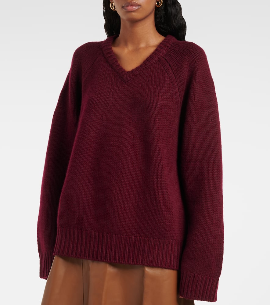 Lisa Yang Renske Cashmere Drop-shoulder Sweater In Purple