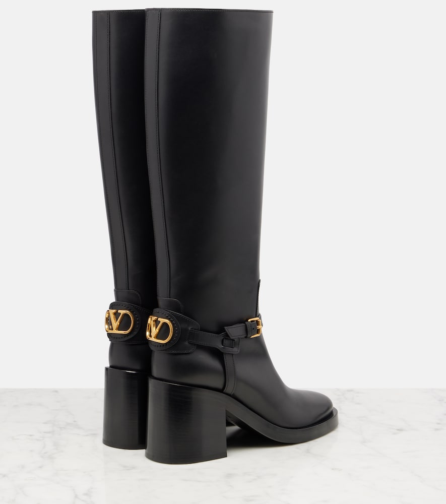  Valentino Garavani Valentino Garavani Stiefel Vlogo Signature Aus Leder 