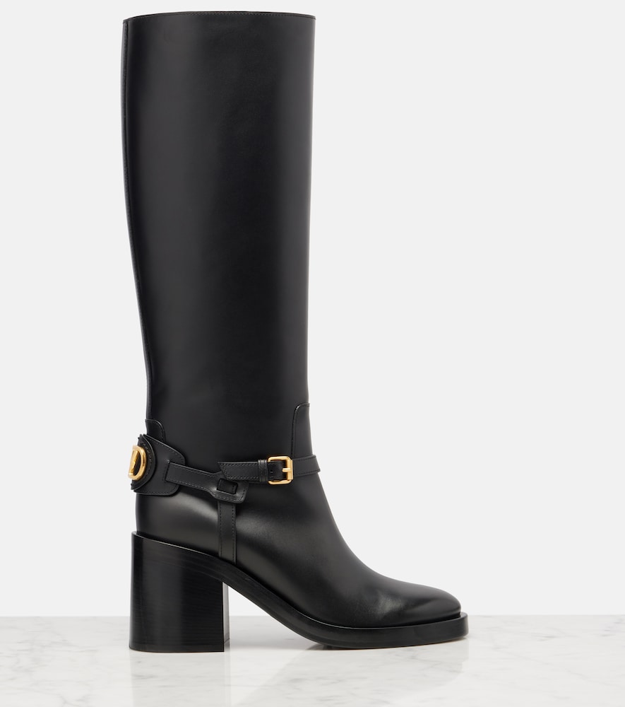  Valentino Garavani Valentino Garavani Stiefel Vlogo Signature Aus Leder 