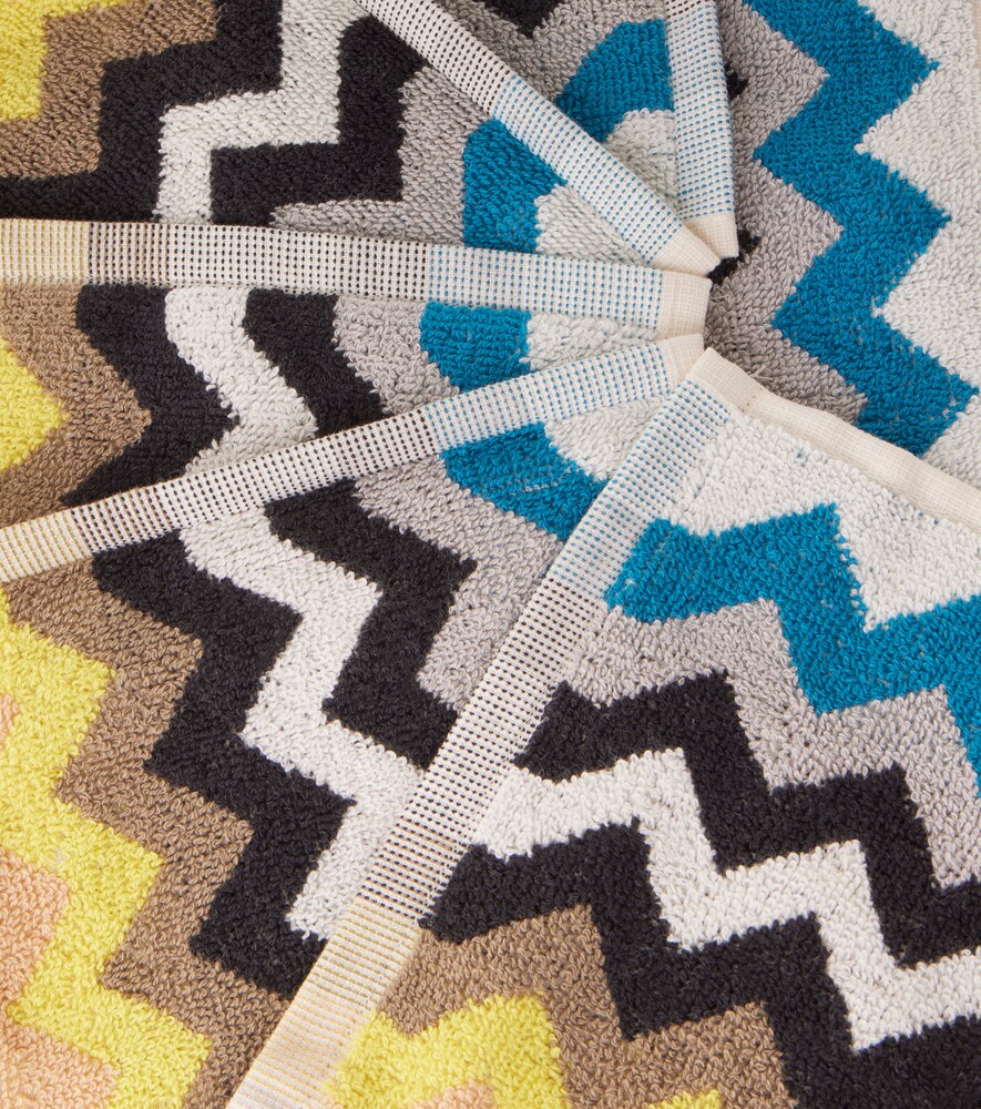  Missoni Missoni Set De 6 Serviettes De Toilette Best Zigzag En Coton 