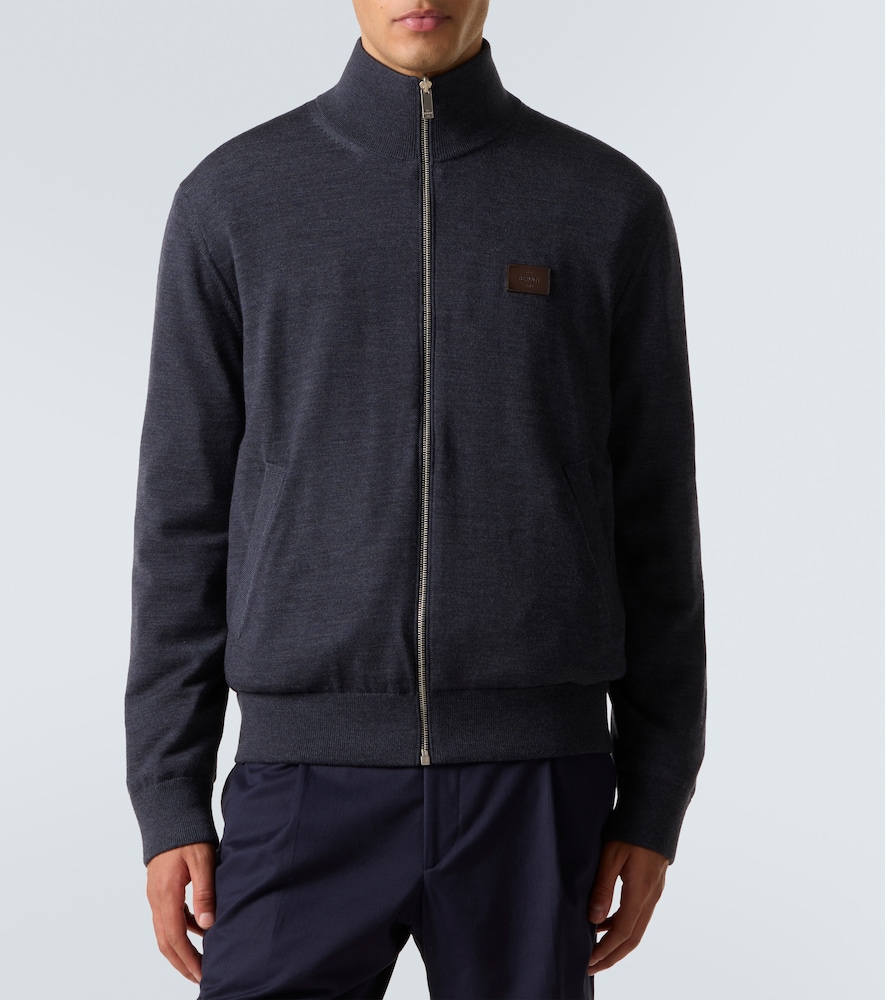  Berluti Berluti Scrito Reversible Wool Bomber Jacket 
