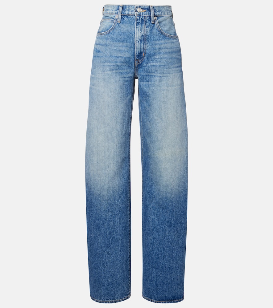 Cassie high-rise barrel-leg jeans