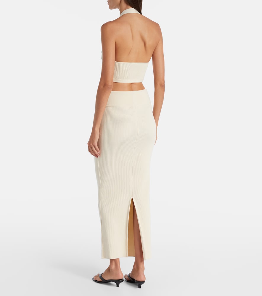 Cotton Column Skirt