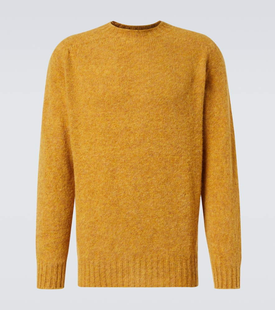 Sunspel Wool Sweater In Yellow
