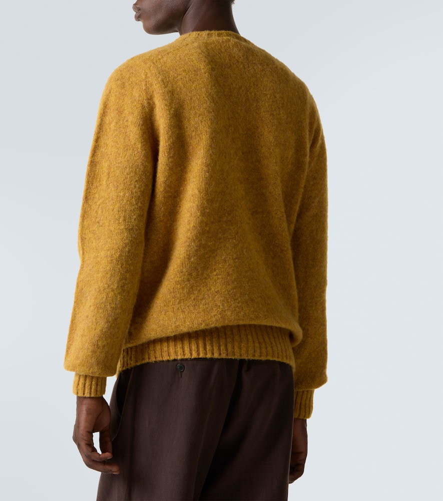 Sunspel Wool Sweater In Yellow