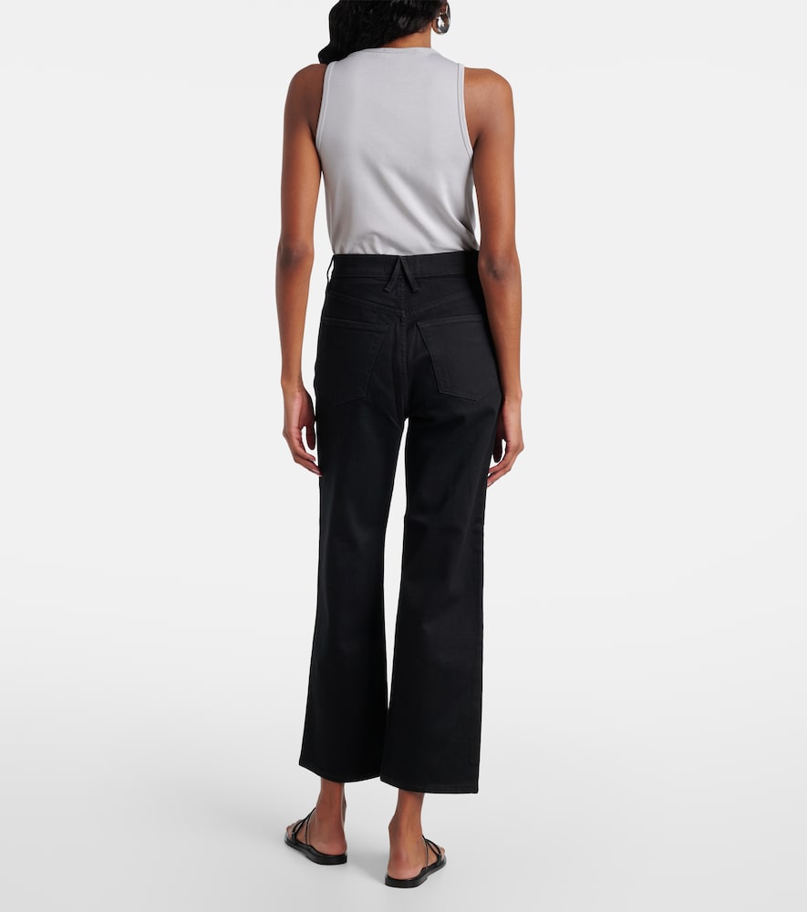 London Mid-Rise Cropped Straight Jeans