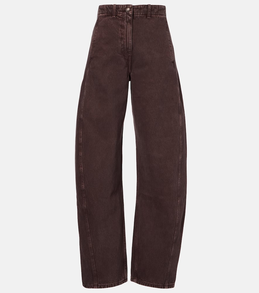Magda Butrym High-rise Balloon Jeans In Brown