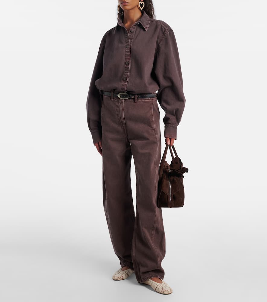 Magda Butrym High-rise Balloon Jeans In Brown