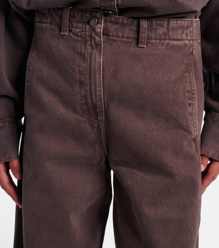 Magda Butrym High-rise Balloon Jeans In Brown