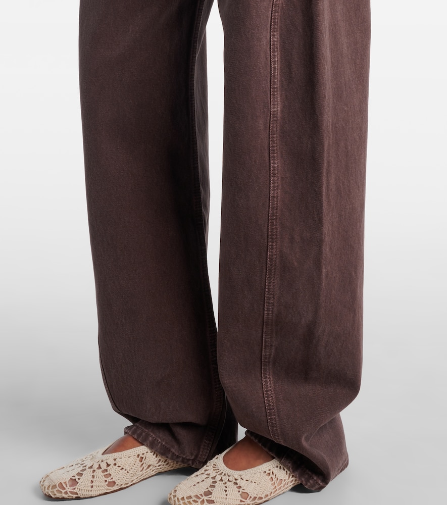 Magda Butrym High-rise Balloon Jeans In Brown