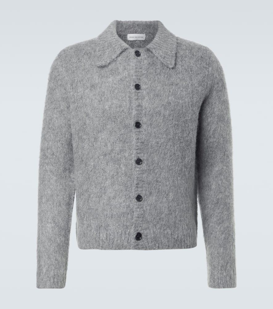 Dries Van Noten Men 03270-mora 2709 M.k.cardigan In Gray