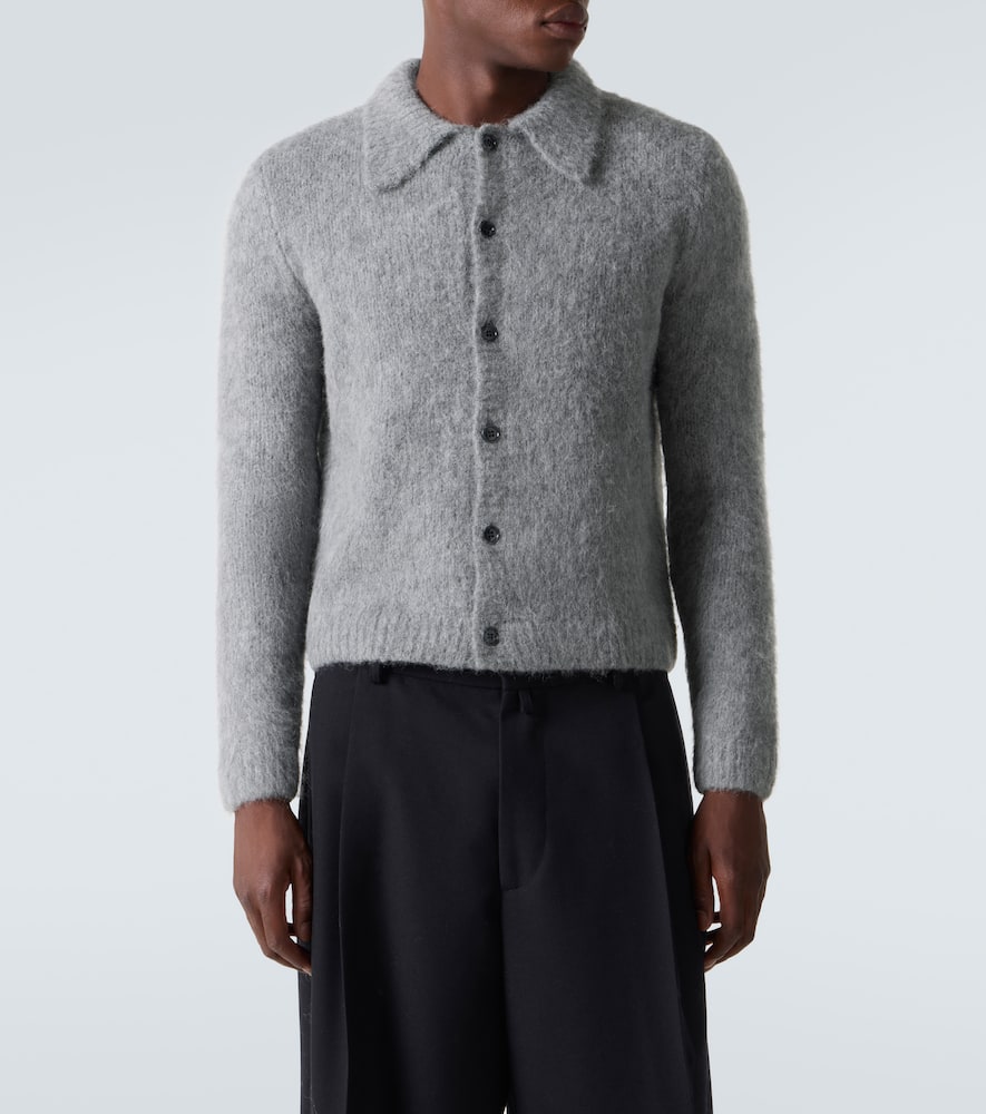 Dries Van Noten Men 03270-mora 2709 M.k.cardigan In Gray