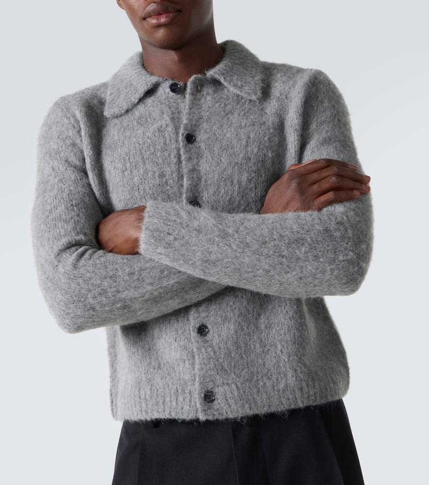 Dries Van Noten Men 03270-mora 2709 M.k.cardigan In Gray