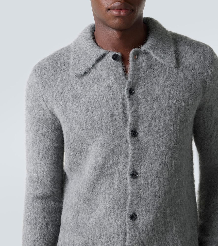 Dries Van Noten Men 03270-mora 2709 M.k.cardigan In Gray