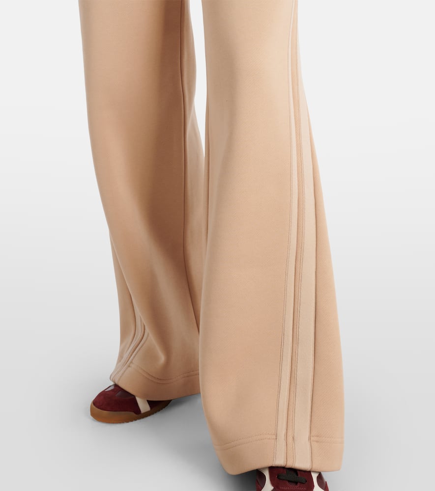 Max Mara Ifrem High-rise Cotton Wide-leg Pants In Metallic