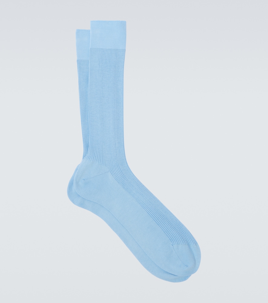 TOM FORD Tom Ford Ribbed-knit cotton socks　Tom Ford リブニットコットンソックス