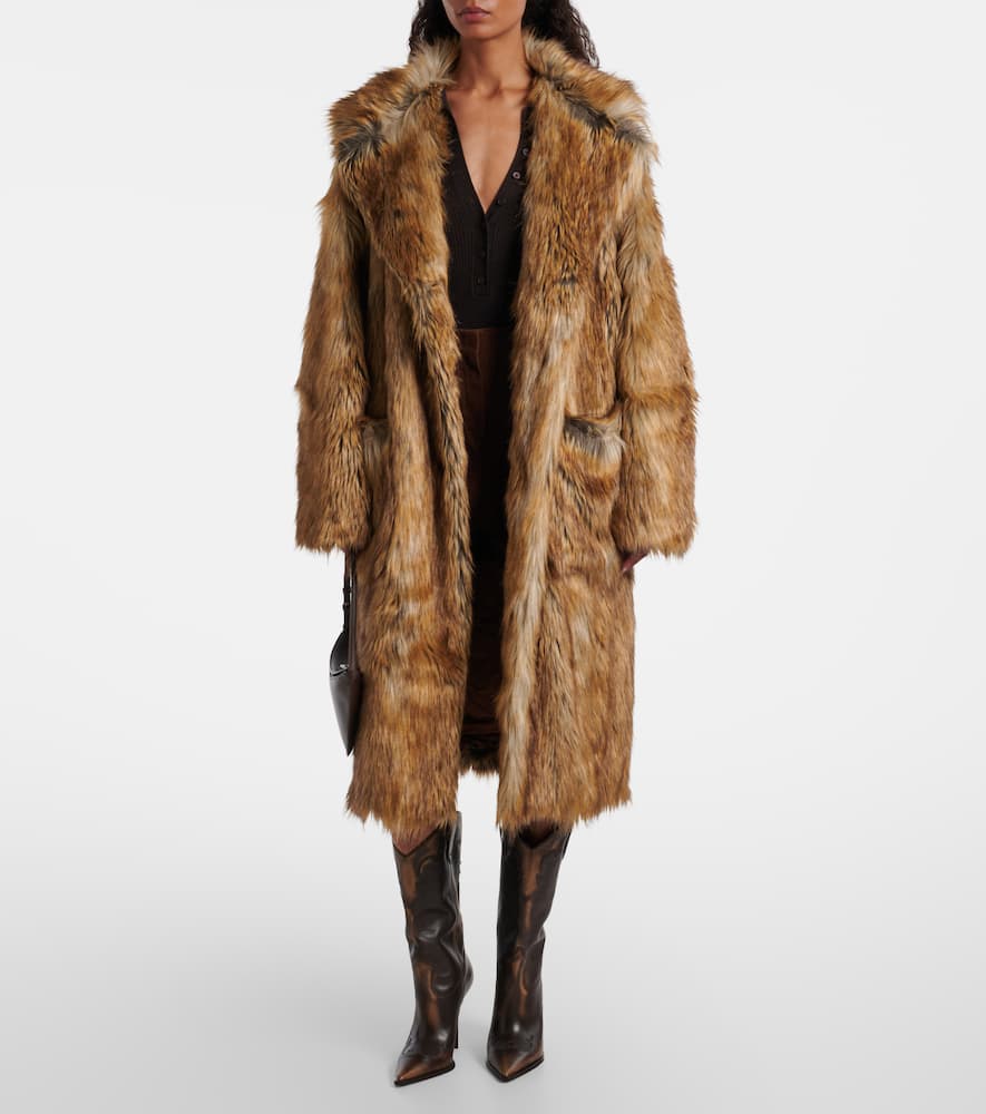 The Frankie Shop Rella Coat In Brown