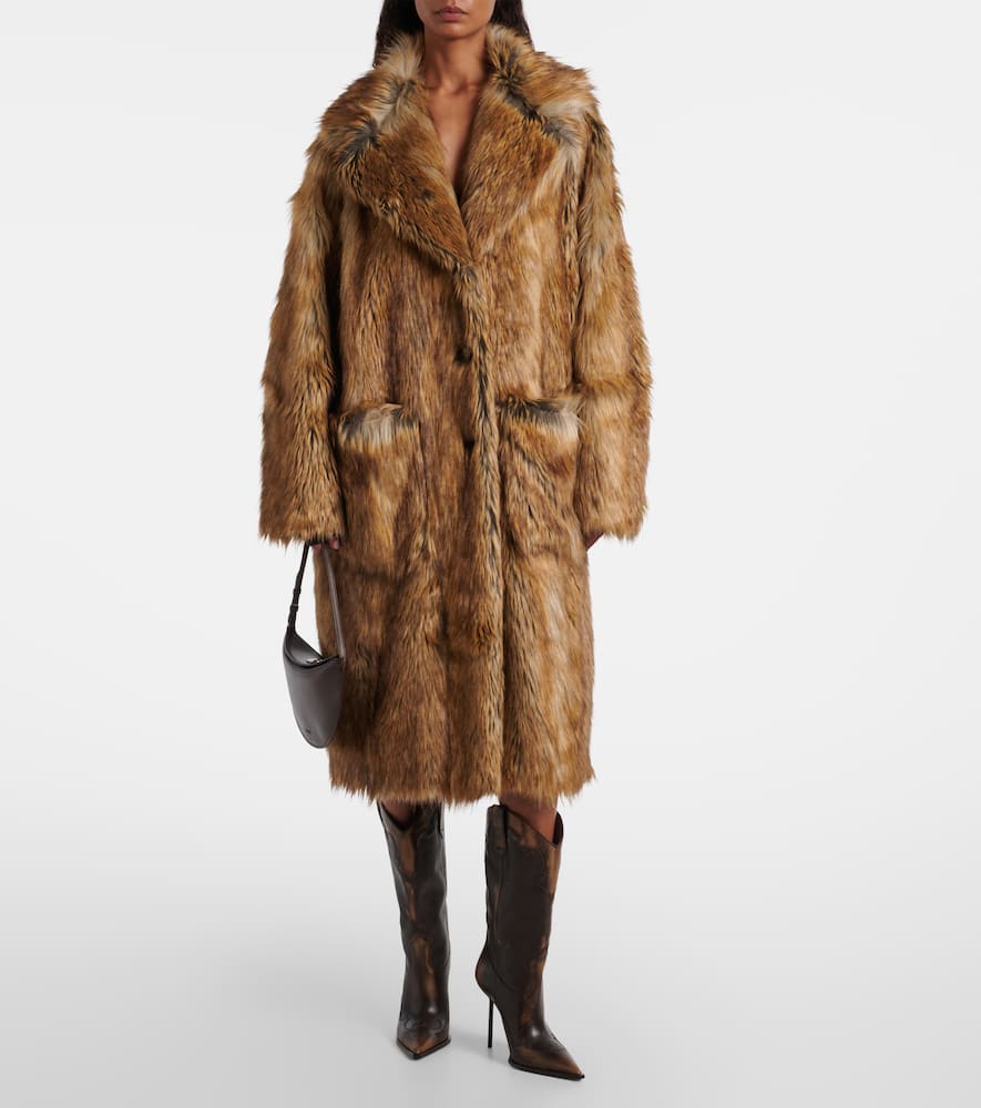 The Frankie Shop Rella Coat In Brown