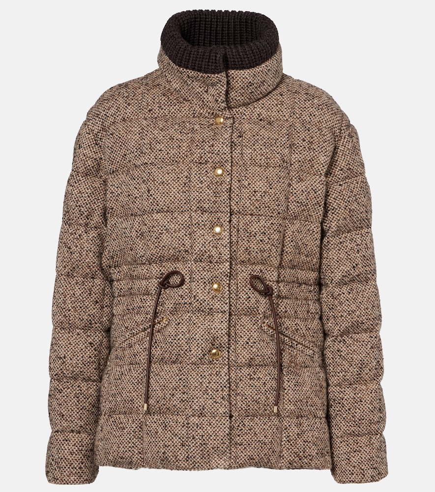 Moncler Antigony wool-blend down jacket