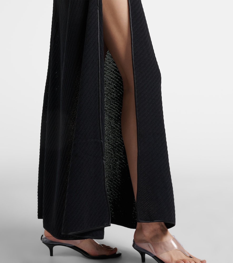 Knitted Cotton-Blend Maxi