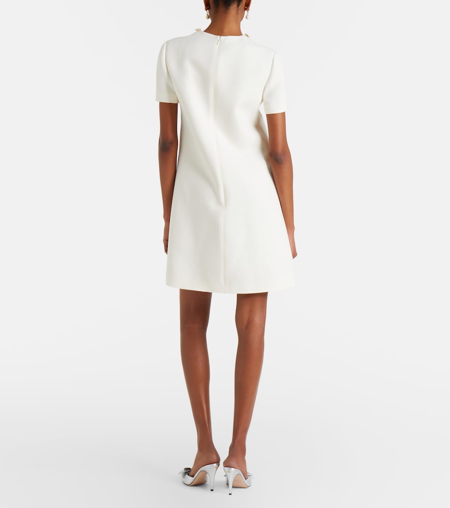  Valentino Valentino Verziertes Minikleid Aus Crepe Couture 