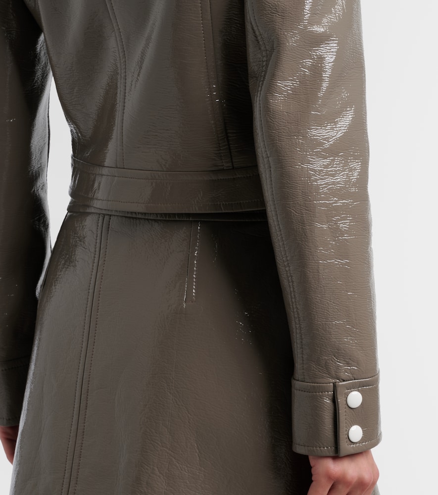  Courreges Courreges Logo Vinyl Cropped Jacket 