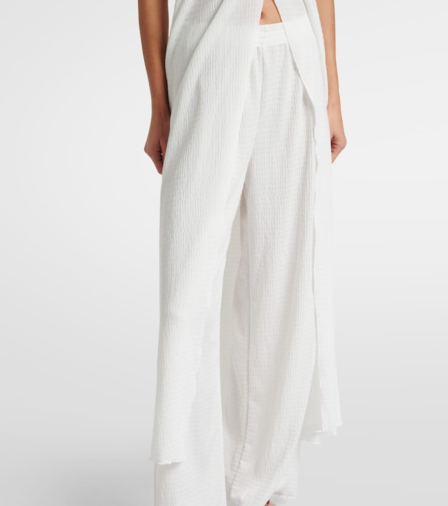 Jade Swim Stella Sheer Halterneck Maxi Dress In Animal Print