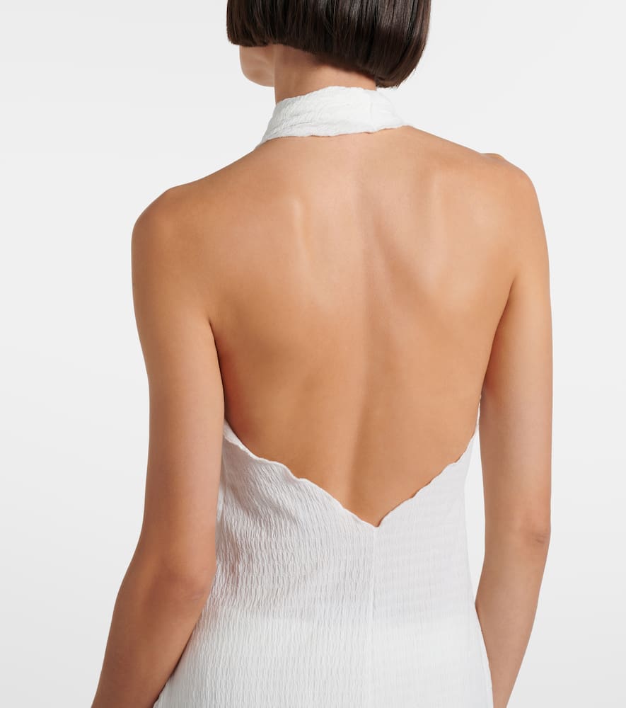 Jade Swim Stella Sheer Halterneck Maxi Dress In Animal Print