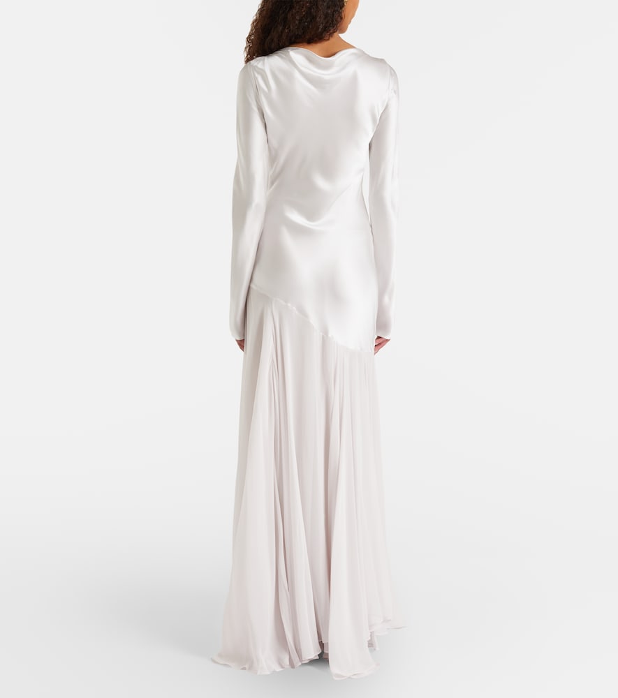  Tove Tove Maxikleid Cordelia Aus Seidensatin Und Chiffon 