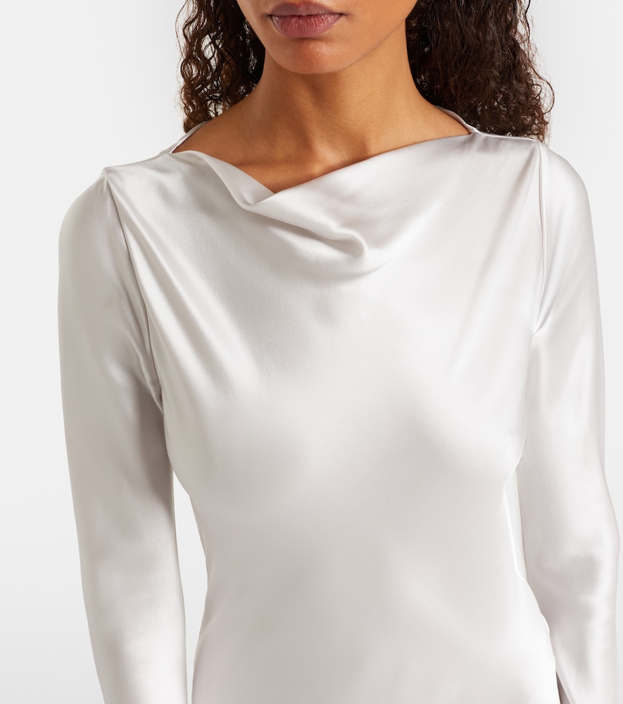  Tove Tove Maxikleid Cordelia Aus Seidensatin Und Chiffon 