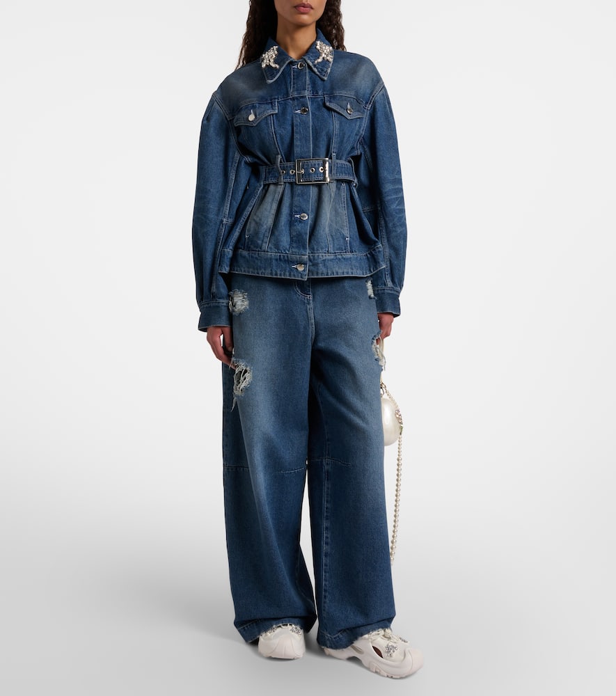 Simone Rocha X Crocs Trailbreak 2 Embellished Sneakers In White