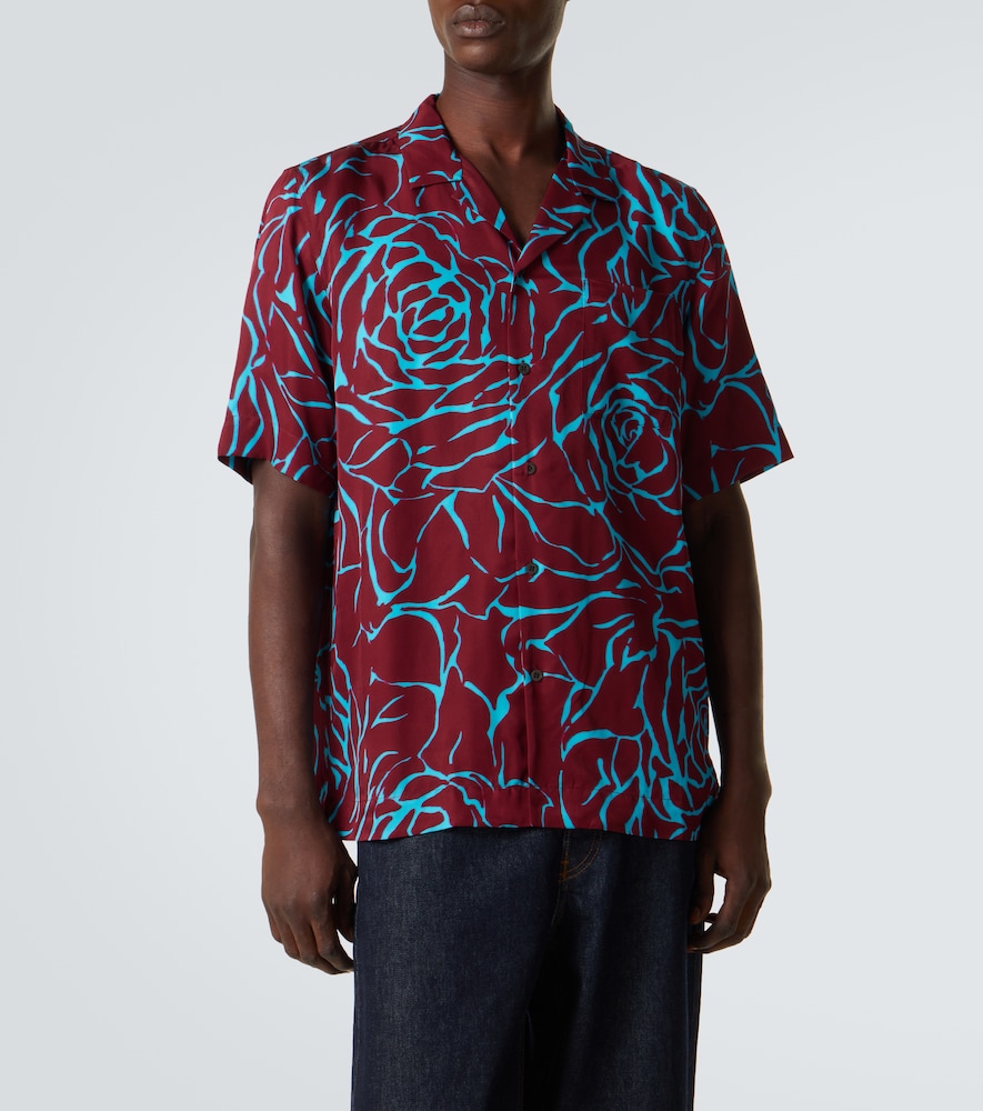  Dries Van Noten Dries Van Noten Printed Bowling Shirt 