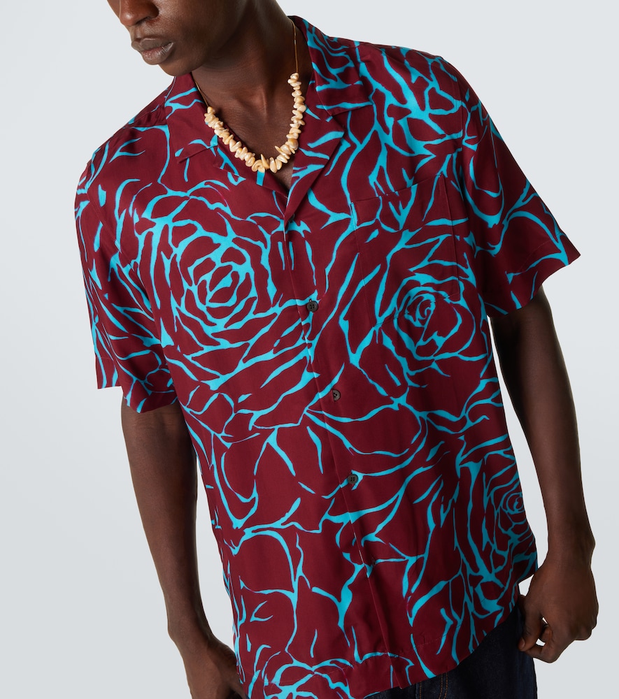  Dries Van Noten Dries Van Noten Printed Bowling Shirt 