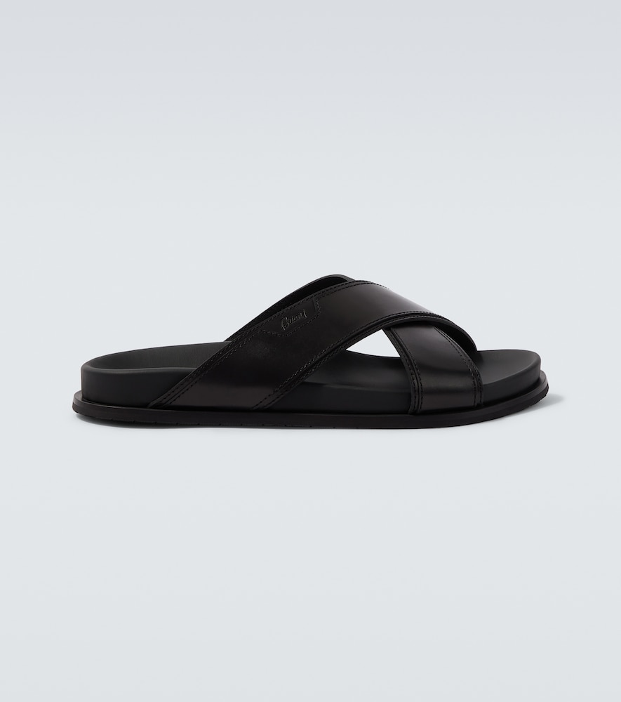 Brioni Sandali Criss-Cross in pelle