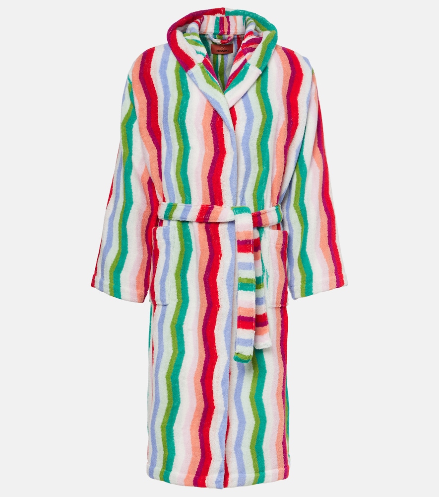 Missoni Unisex Multicoloured Wave Cotton Terry Bathrobe - Mytheresa