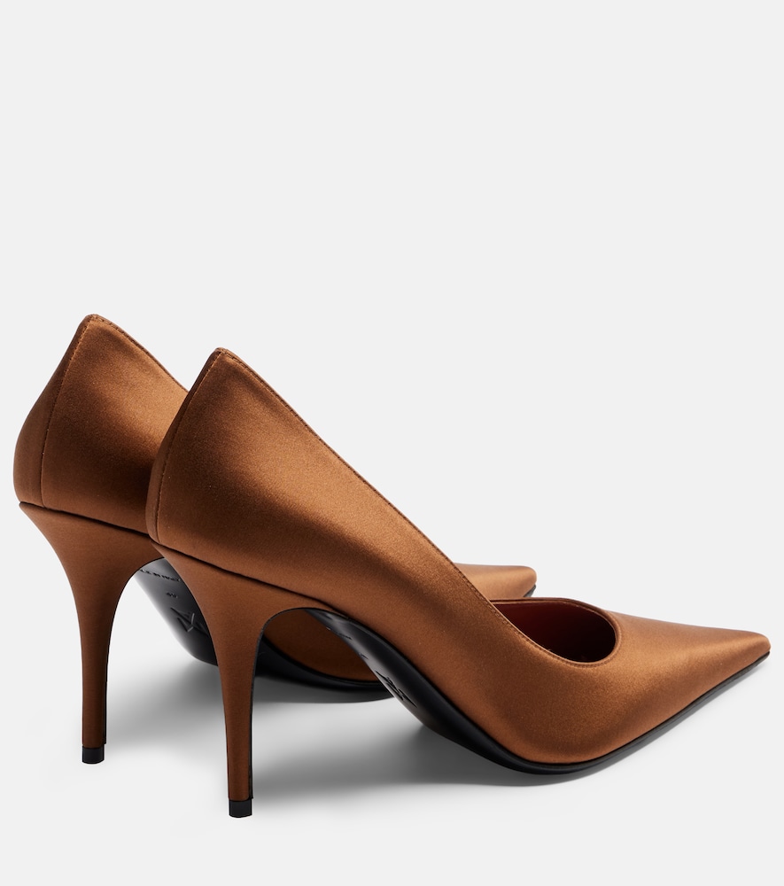  Amina Muaddi Amina Muaddi Barbara Satin Pumps 