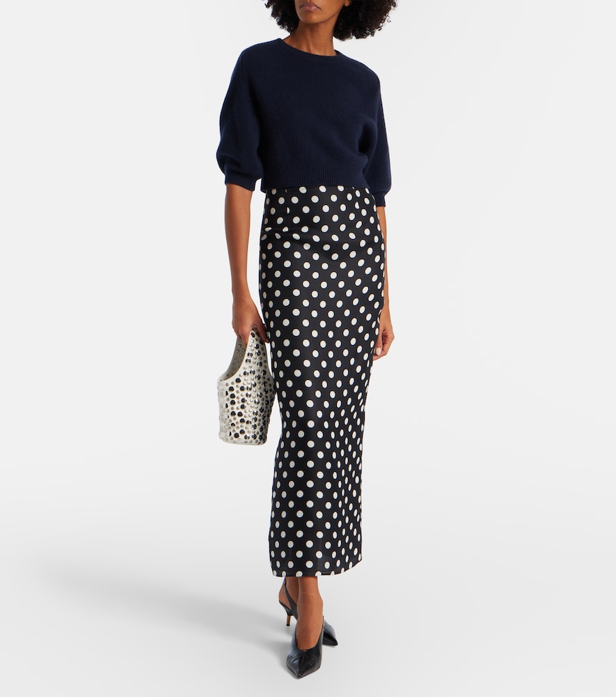 Khaite Lorelai cropped wool and cashmere sweater