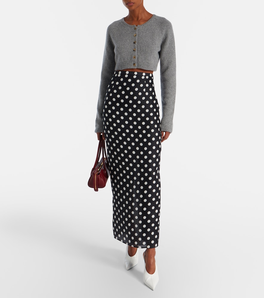 Khaite Steph cropped cashmere cardigan