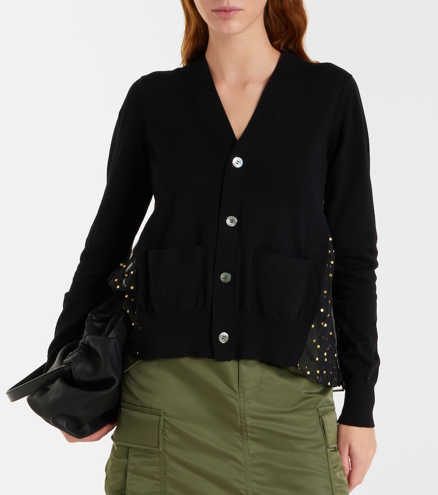  Sacai Sacai Cardigan Aus Baumwolle 