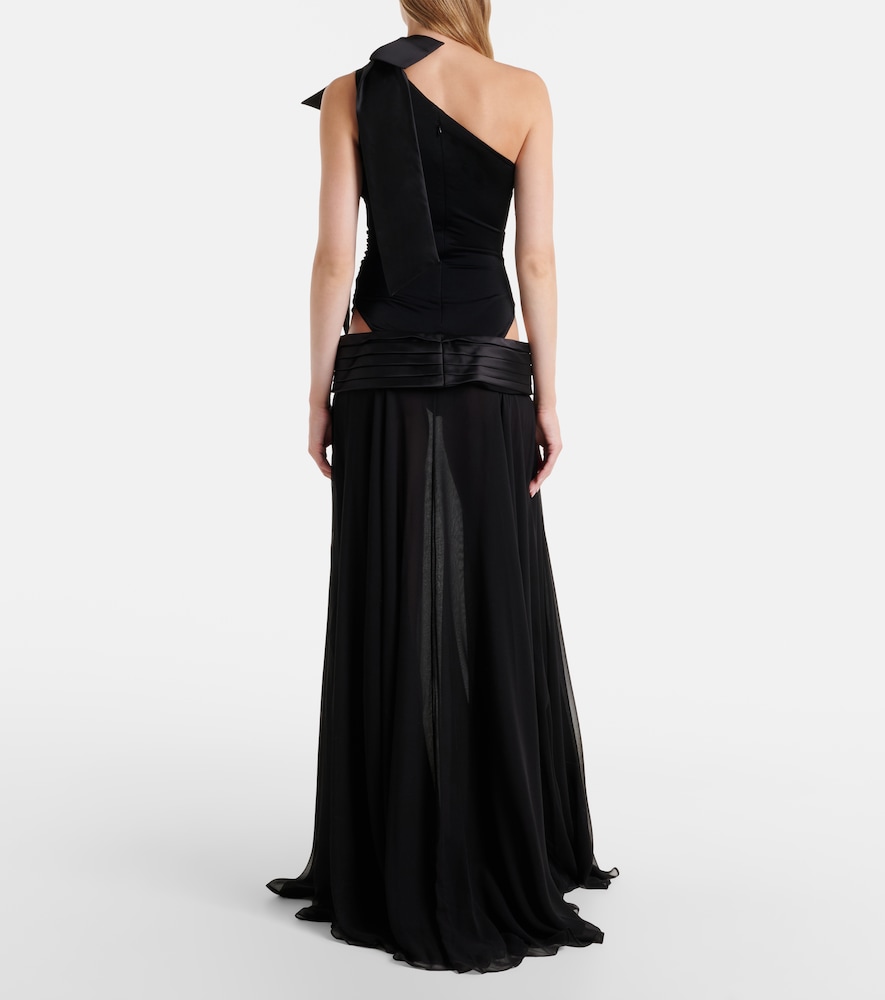  The New Arrivals Ilkyaz Ozel The New Arrivals Ilkyaz Ozel One-shoulder-robe Mit Cut-outs 