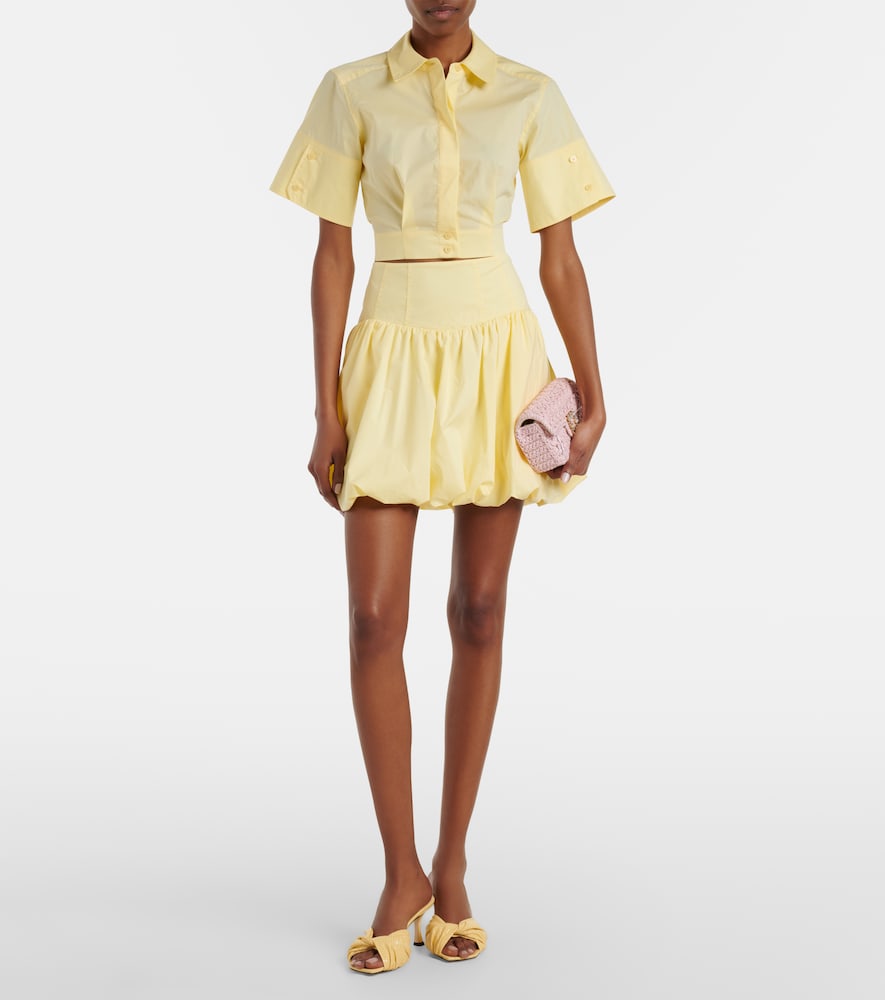  Simkhai Simkhai Pippa Cotton-blend Poplin Miniskirt 